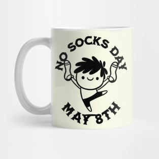 No Socks Day Celebration Mug